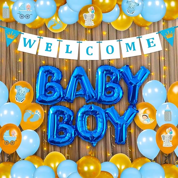 Its a Boy Cradle Ceremony Balloon Decor